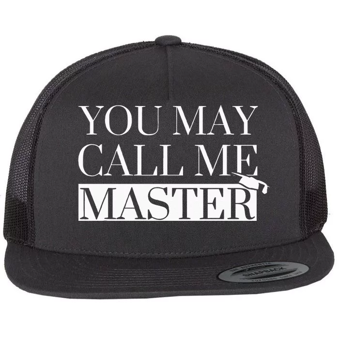 Master Degree Graduation Gifts Funny Call Me Master MS MA Flat Bill Trucker Hat