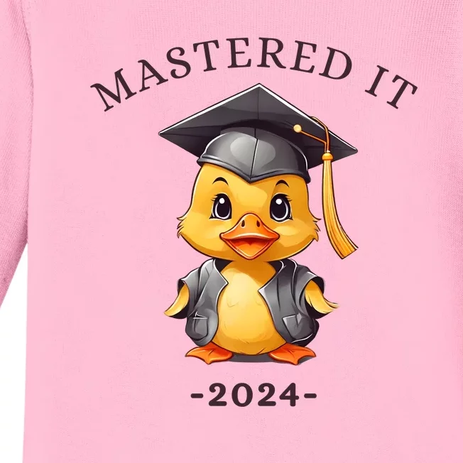 Masters Degree Graduation 2024 Mastered It Baby Long Sleeve Bodysuit