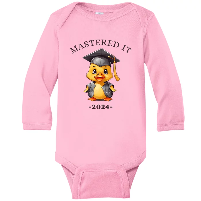 Masters Degree Graduation 2024 Mastered It Baby Long Sleeve Bodysuit