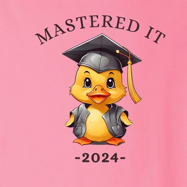 Masters Degree Graduation 2024 Mastered It Toddler Long Sleeve Shirt