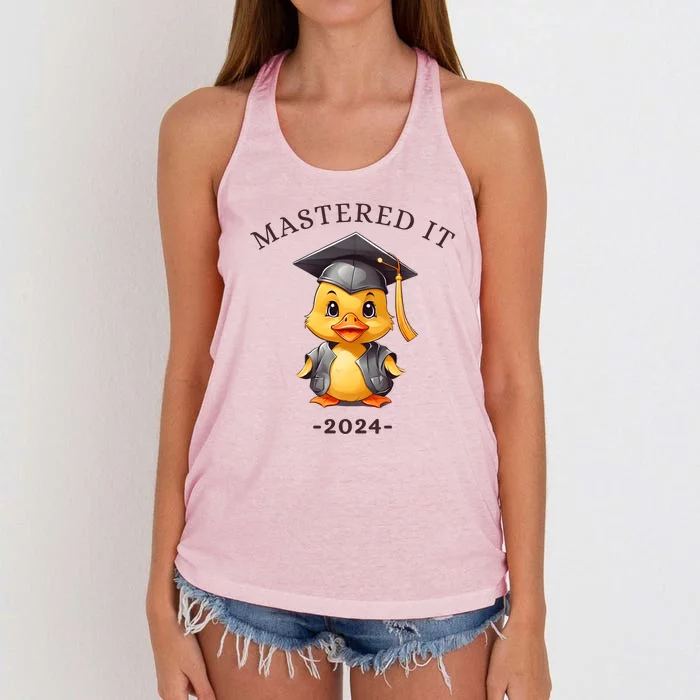 Masters Degree Graduation 2024 Mastered It Women's Knotted Racerback Tank