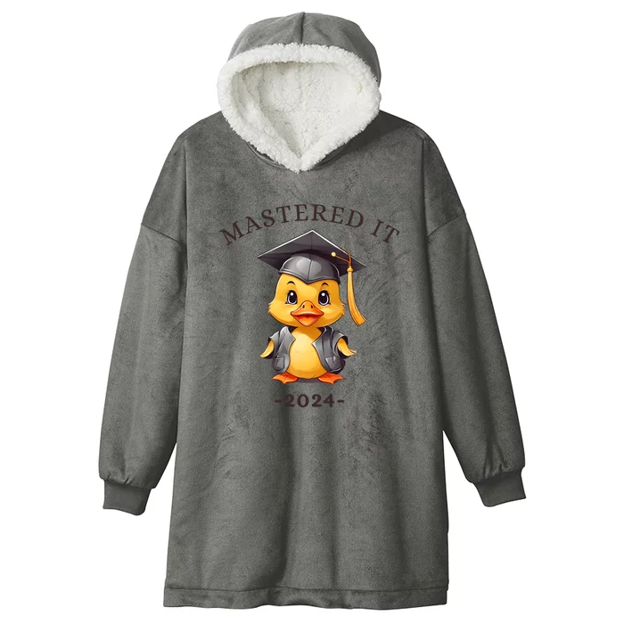 Masters Degree Graduation 2024 Mastered It Hooded Wearable Blanket