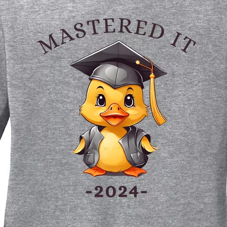 Masters Degree Graduation 2024 Mastered It Ladies Long Sleeve Shirt