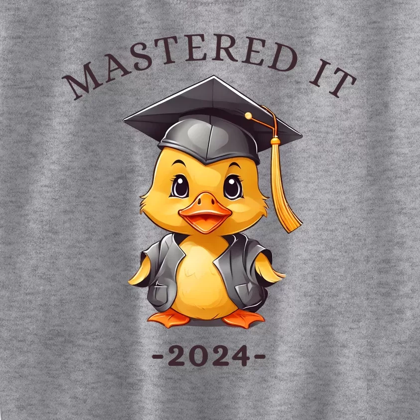 Masters Degree Graduation 2024 Mastered It Kids Sweatshirt