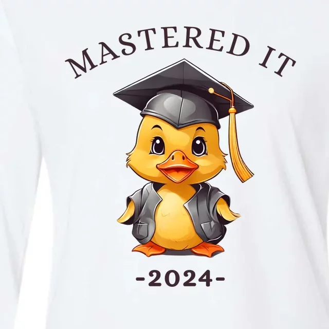 Masters Degree Graduation 2024 Mastered It Womens Cotton Relaxed Long Sleeve T-Shirt