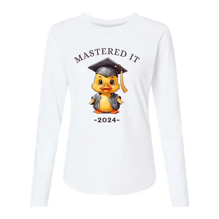 Masters Degree Graduation 2024 Mastered It Womens Cotton Relaxed Long Sleeve T-Shirt