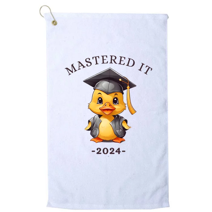 Masters Degree Graduation 2024 Mastered It Platinum Collection Golf Towel