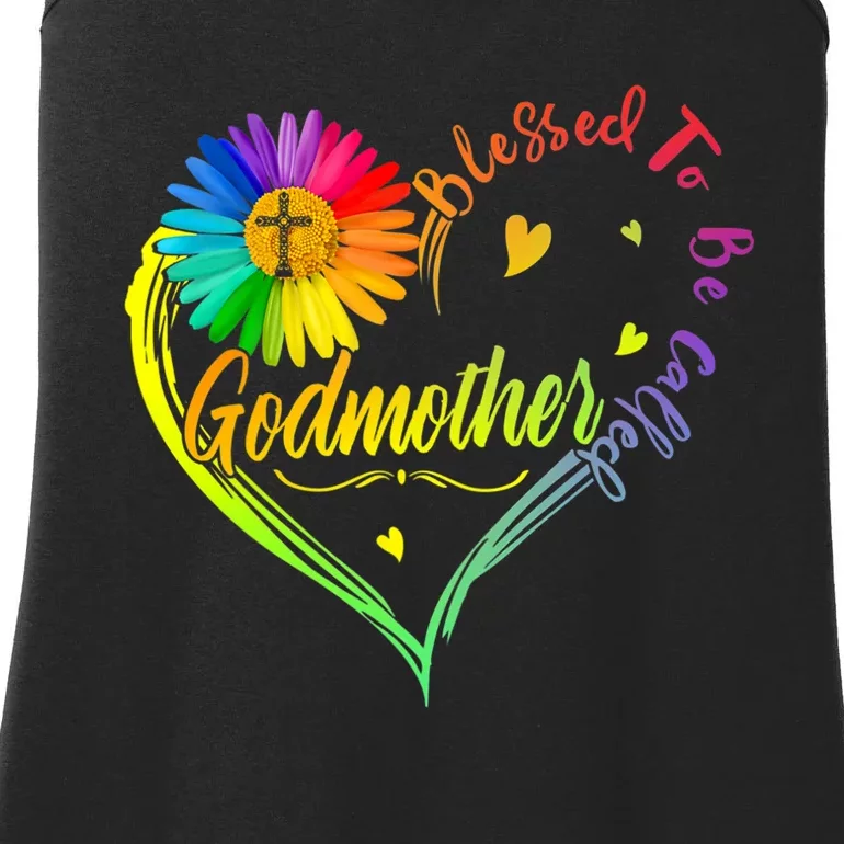 Mothers Day Gift Blessed To Be Called Godmother Ladies Essential Tank