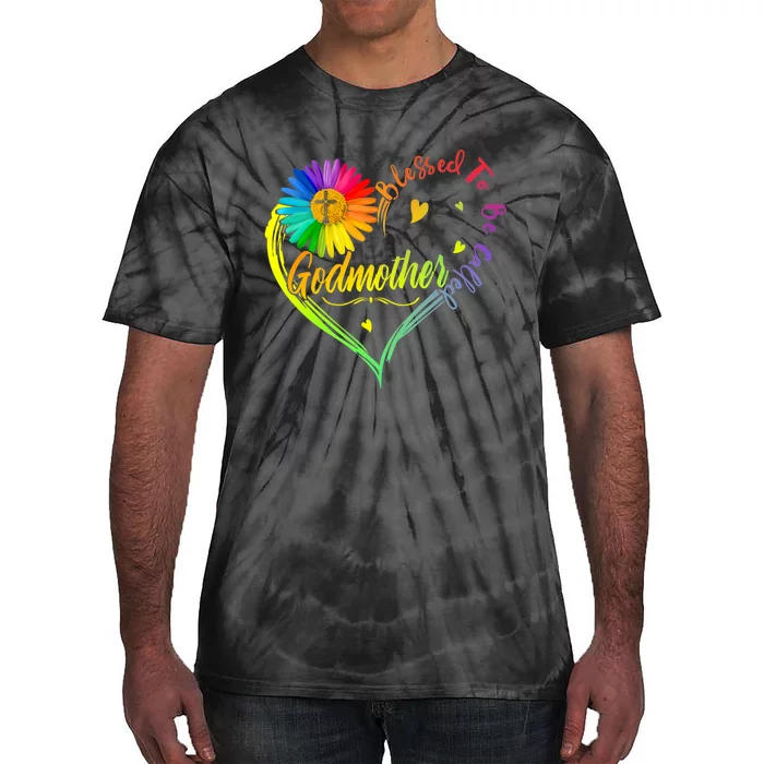 Mothers Day Gift Blessed To Be Called Godmother Tie-Dye T-Shirt