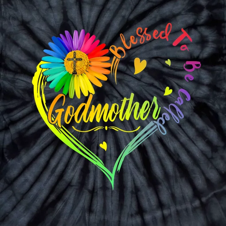 Mothers Day Gift Blessed To Be Called Godmother Tie-Dye T-Shirt