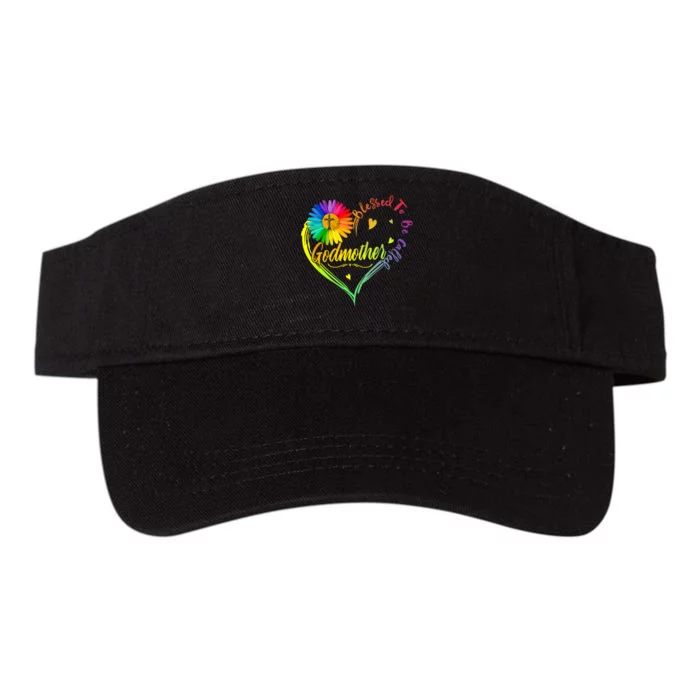 Mothers Day Gift Blessed To Be Called Godmother Valucap Bio-Washed Visor