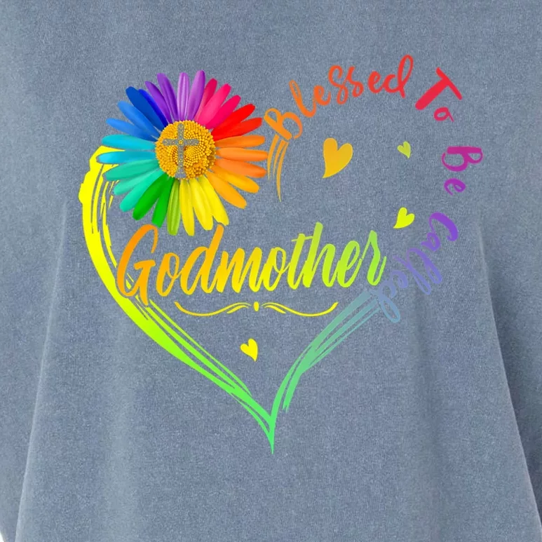 Mothers Day Gift Blessed To Be Called Godmother Garment-Dyed Women's Muscle Tee