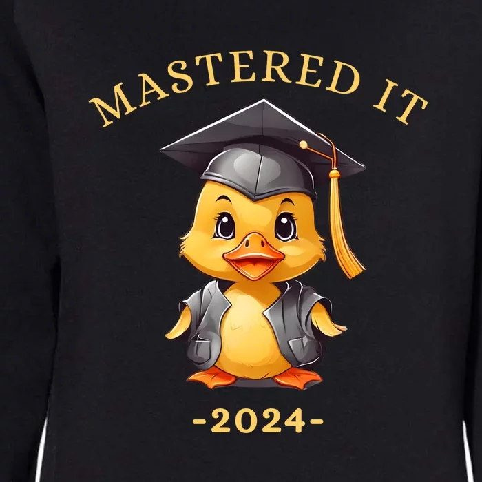 Masters Degree Graduation 2024 Mastered It Womens California Wash Sweatshirt