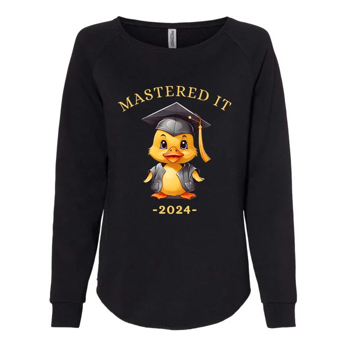 Masters Degree Graduation 2024 Mastered It Womens California Wash Sweatshirt