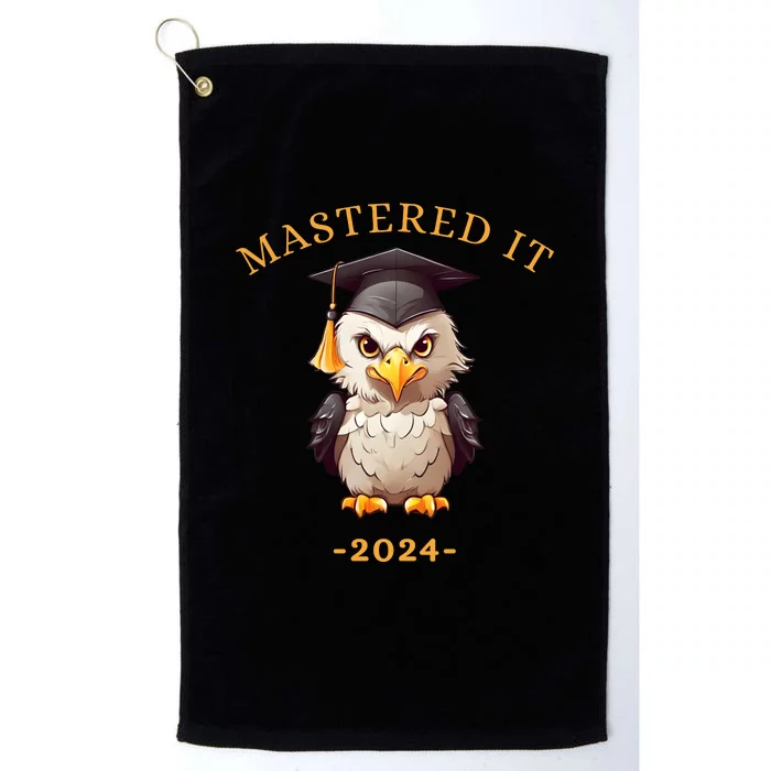 Masters Degree Graduation 2024 Mastered It Platinum Collection Golf Towel