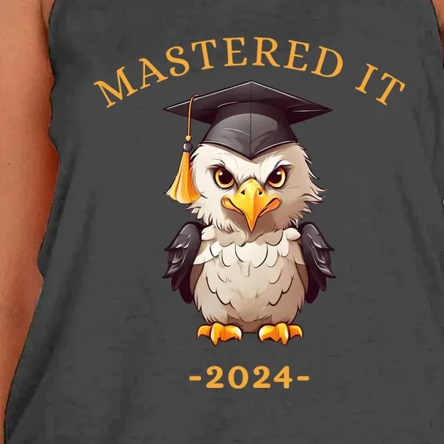 Masters Degree Graduation 2024 Mastered It Women's Knotted Racerback Tank