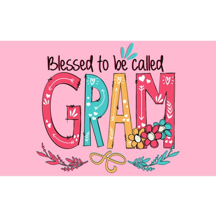 Mothers Day Gift Blessed To Be Called Gram Bumper Sticker