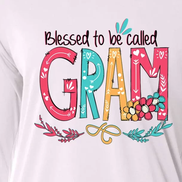 Mothers Day Gift Blessed To Be Called Gram Cooling Performance Long Sleeve Crew