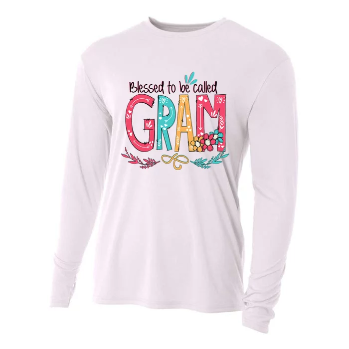 Mothers Day Gift Blessed To Be Called Gram Cooling Performance Long Sleeve Crew