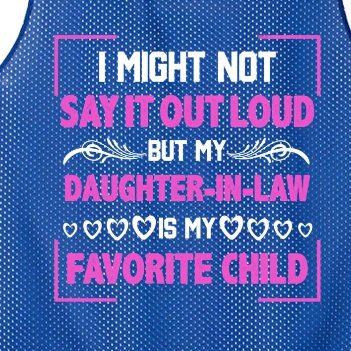 My Daughtermeaningful Giftinmeaningful Giftlaw Is My Favorite Family Mother's Da Mesh Reversible Basketball Jersey Tank