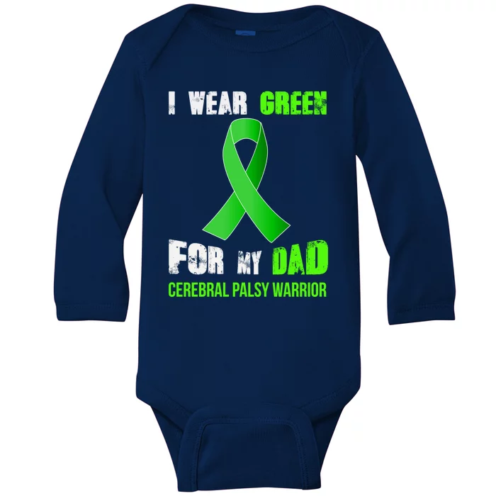 My Dad Great Gift My Cerebral Palsy Warrior Gift Baby Long Sleeve Bodysuit