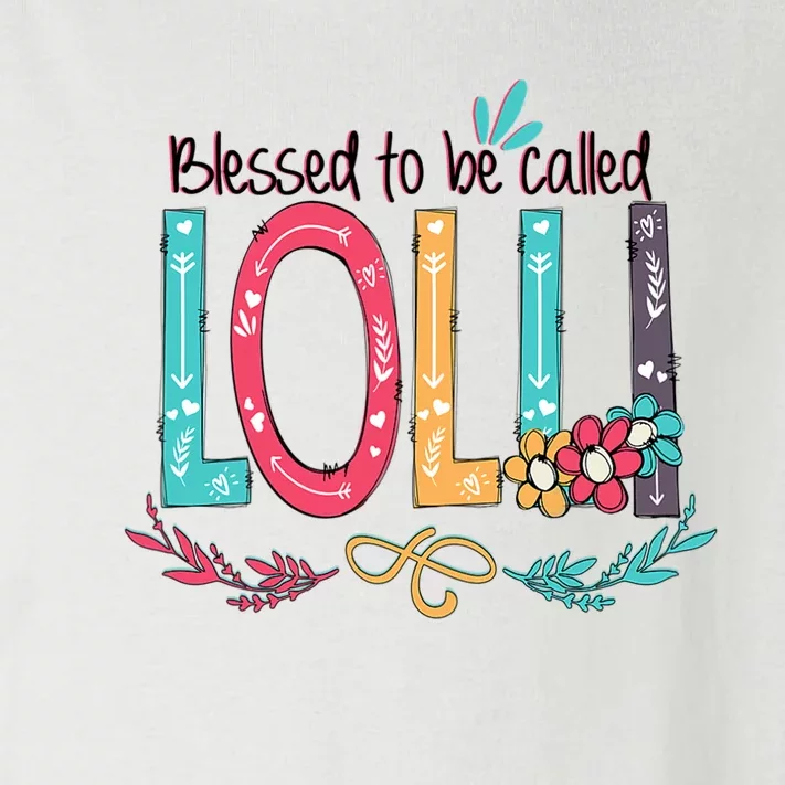 Mothers Day Gift Blessed To Be Called Lolli Toddler Long Sleeve Shirt