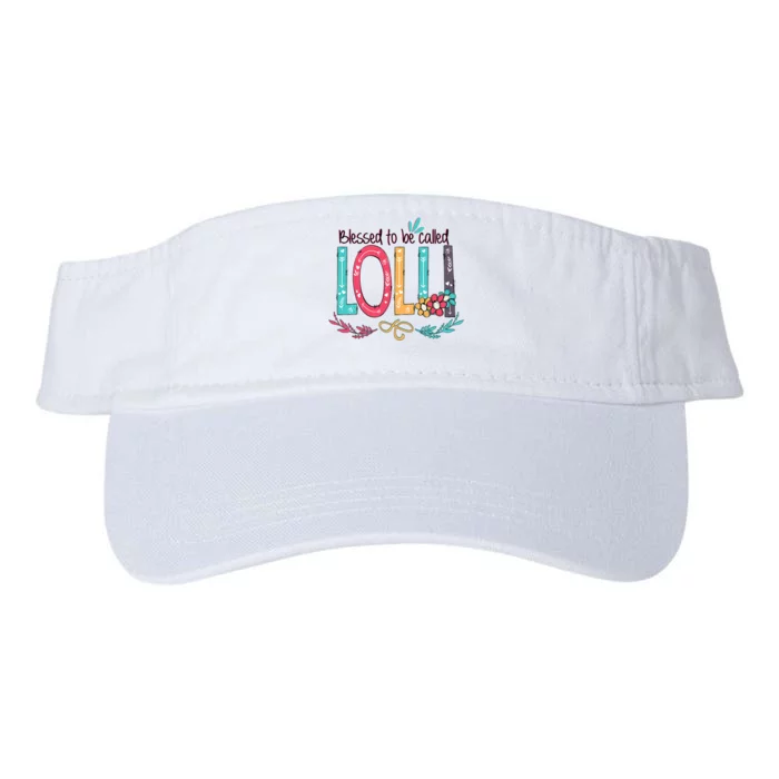 Mothers Day Gift Blessed To Be Called Lolli Valucap Bio-Washed Visor