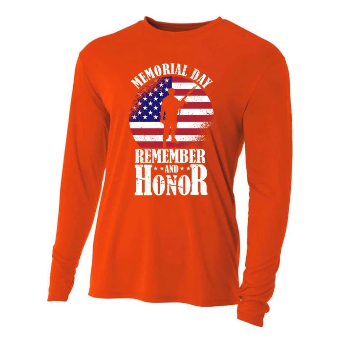 Memorial Day Gift Honor And Remember The Fallen Meaningful Gift Cooling Performance Long Sleeve Crew