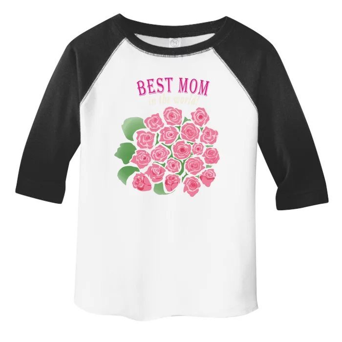 Mothers Day Gift Best Mom In The World Cute Gift Toddler Fine Jersey T-Shirt