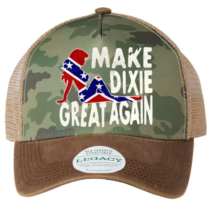 Make Dixie Great Again Civil War Flag Legacy Tie Dye Trucker Hat