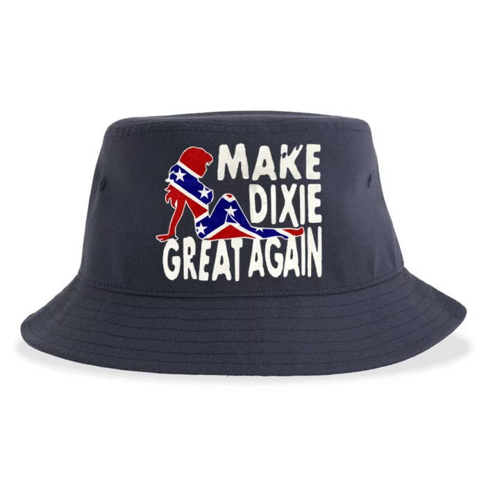 Make Dixie Great Again Civil War Flag Sustainable Bucket Hat