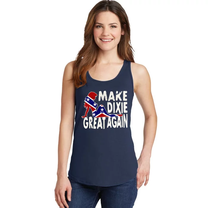 Make Dixie Great Again Civil War Flag Ladies Essential Tank