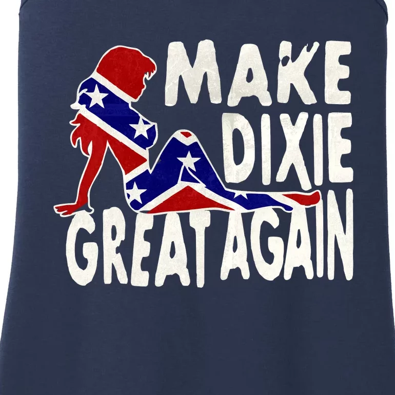 Make Dixie Great Again Civil War Flag Ladies Essential Tank