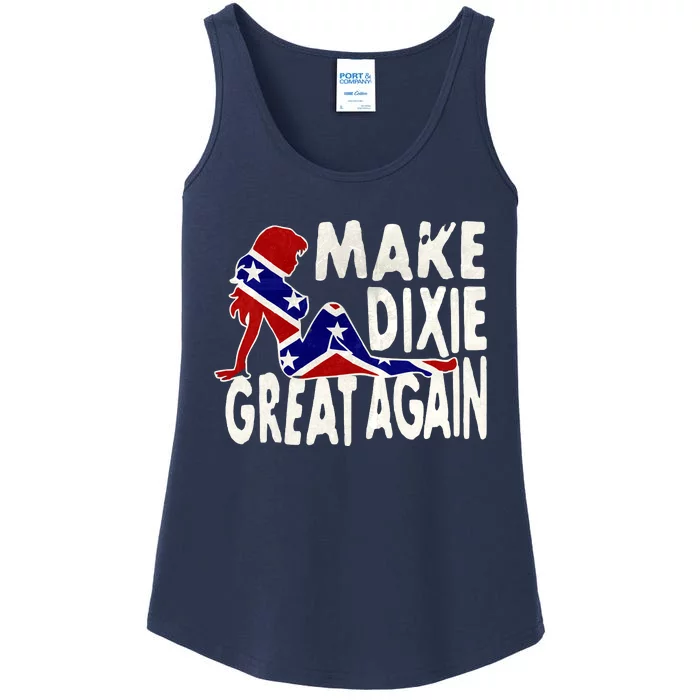 Make Dixie Great Again Civil War Flag Ladies Essential Tank