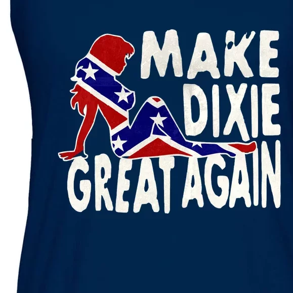 Make Dixie Great Again Civil War Flag Ladies Essential Flowy Tank