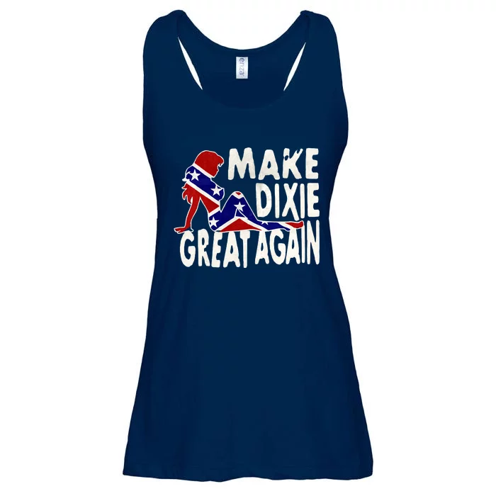 Make Dixie Great Again Civil War Flag Ladies Essential Flowy Tank