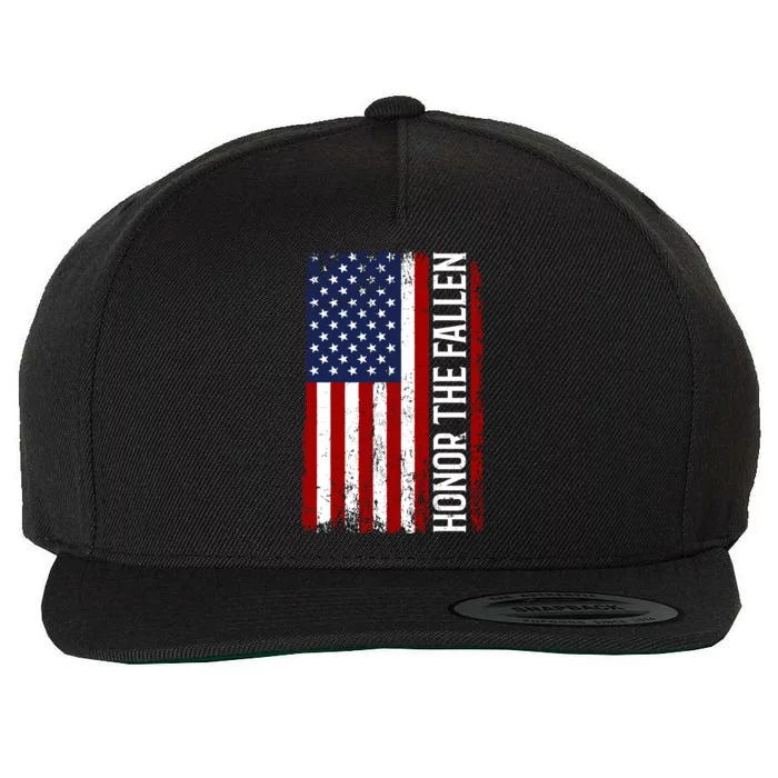 Memorial Day Great Gift Honor And Remember The Fallen Gift Wool Snapback Cap