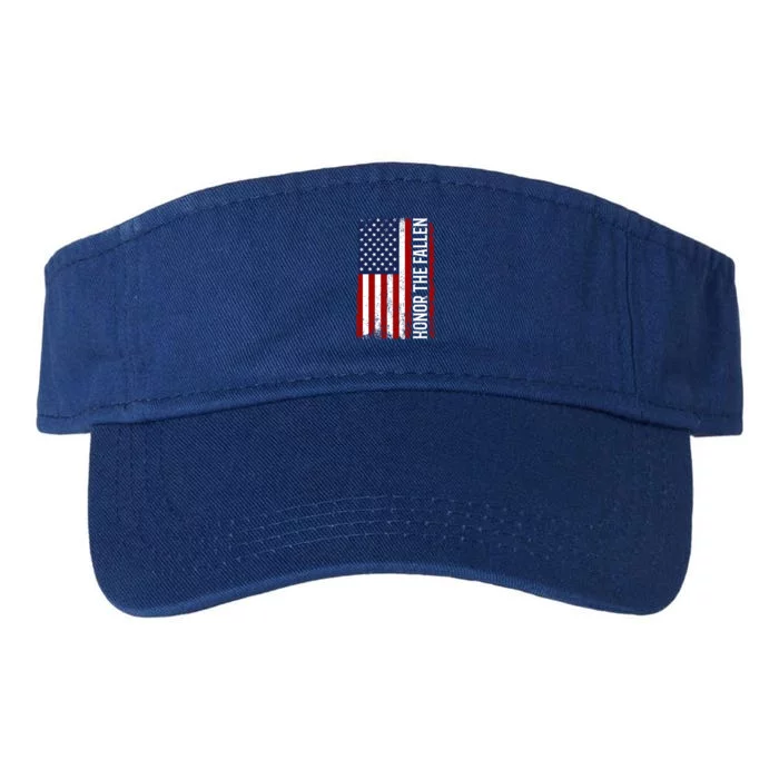 Memorial Day Great Gift Honor And Remember The Fallen Gift Valucap Bio-Washed Visor