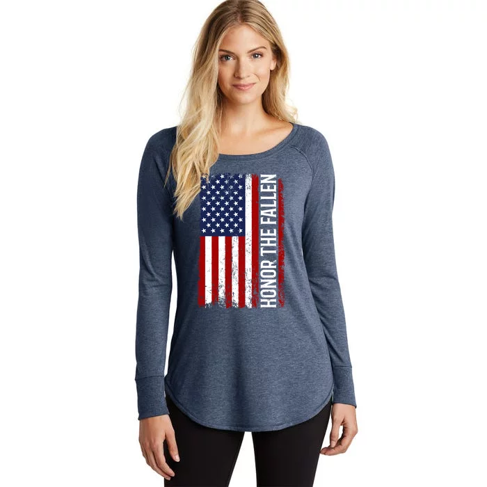 Memorial Day Great Gift Honor And Remember The Fallen Gift Women's Perfect Tri Tunic Long Sleeve Shirt