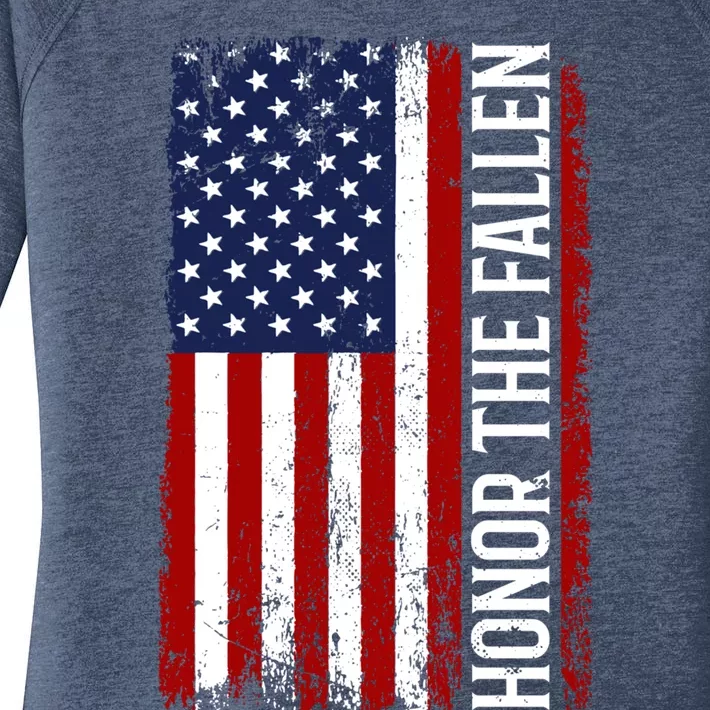 Memorial Day Great Gift Honor And Remember The Fallen Gift Women's Perfect Tri Tunic Long Sleeve Shirt