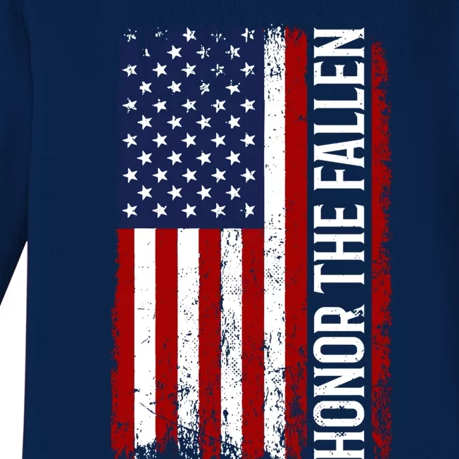 Memorial Day Great Gift Honor And Remember The Fallen Gift Baby Long Sleeve Bodysuit