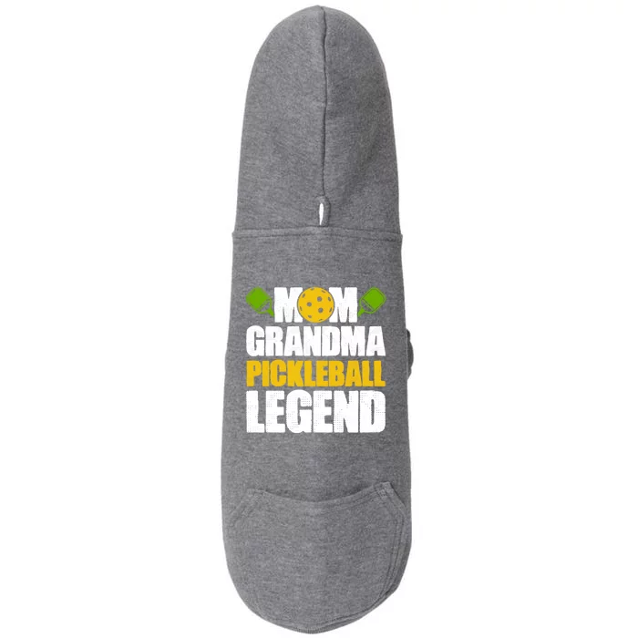 Mothers Day Grandma Pickleball Mom Grandma Pickleball Legend Cute Gift Doggie 3-End Fleece Hoodie