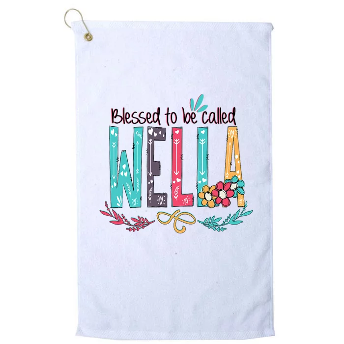 Mothers Day Gift Blessed To Be Called Wella Platinum Collection Golf Towel