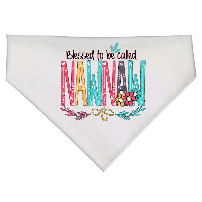 Mothers Day Gift Blessed To Be Called Nawnaw USA-Made Doggie Bandana