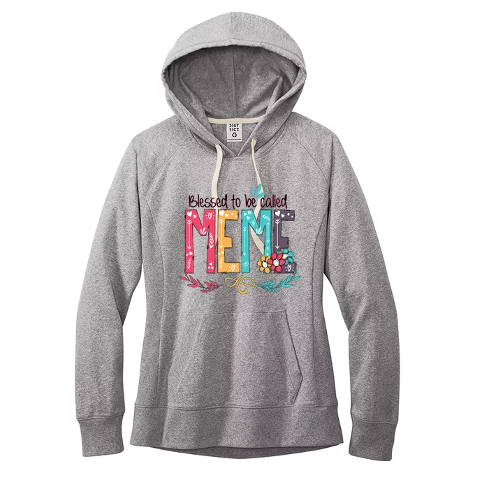 Mothers Day Gift Blessed To Be Called Meme Women's Fleece Hoodie