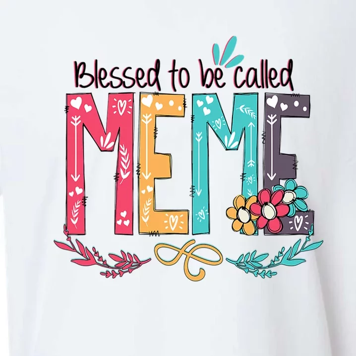 Mothers Day Gift Blessed To Be Called Meme Sueded Cloud Jersey T-Shirt