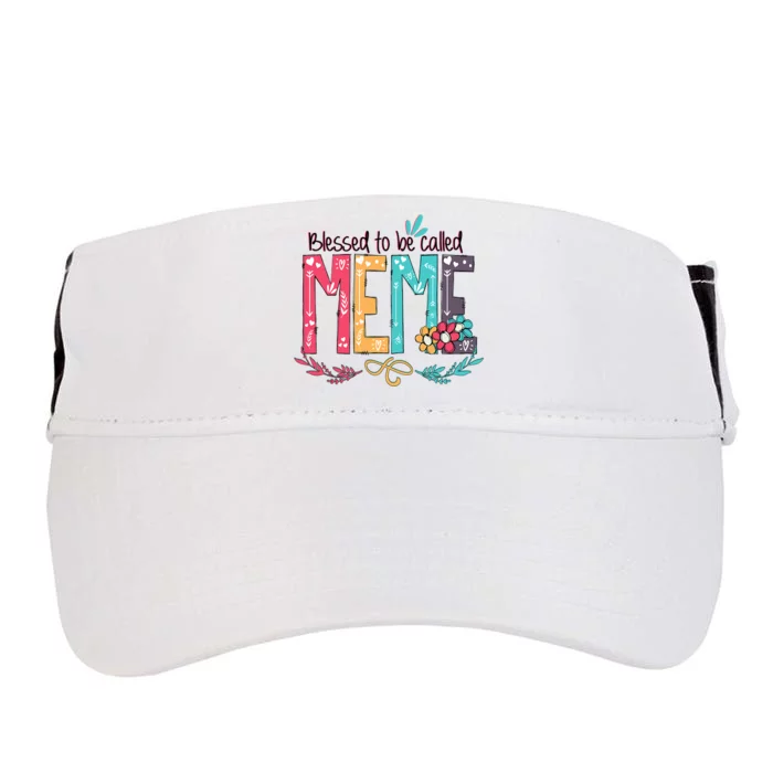 Mothers Day Gift Blessed To Be Called Meme Adult Drive Performance Visor