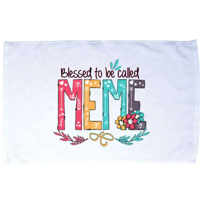 Mothers Day Gift Blessed To Be Called Meme Microfiber Hand Towel