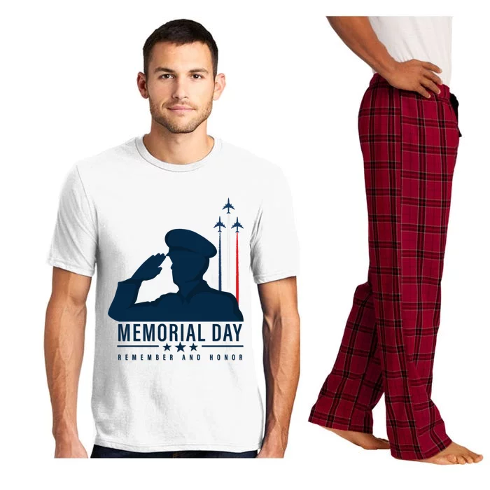 Memorial Day Gift Remember And Honor Cool Gift Pajama Set