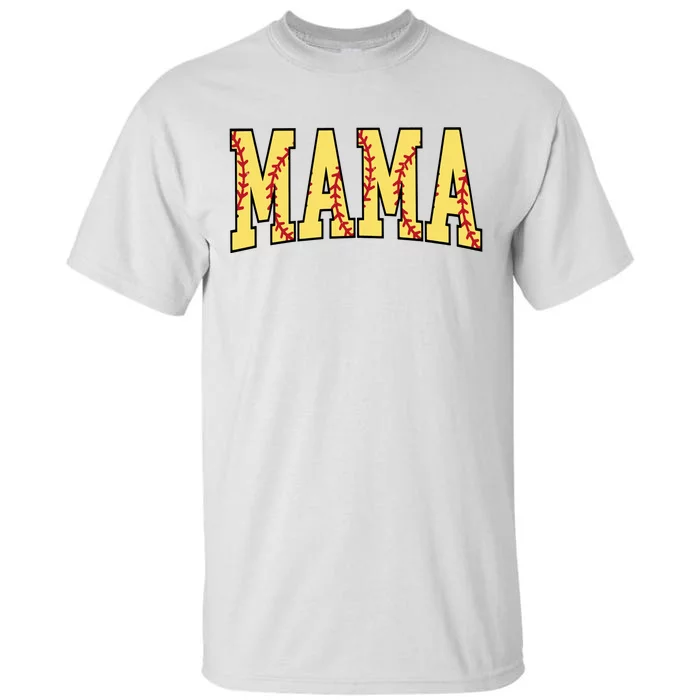 Mothers Day Gift For Softball Mama Tall T-Shirt